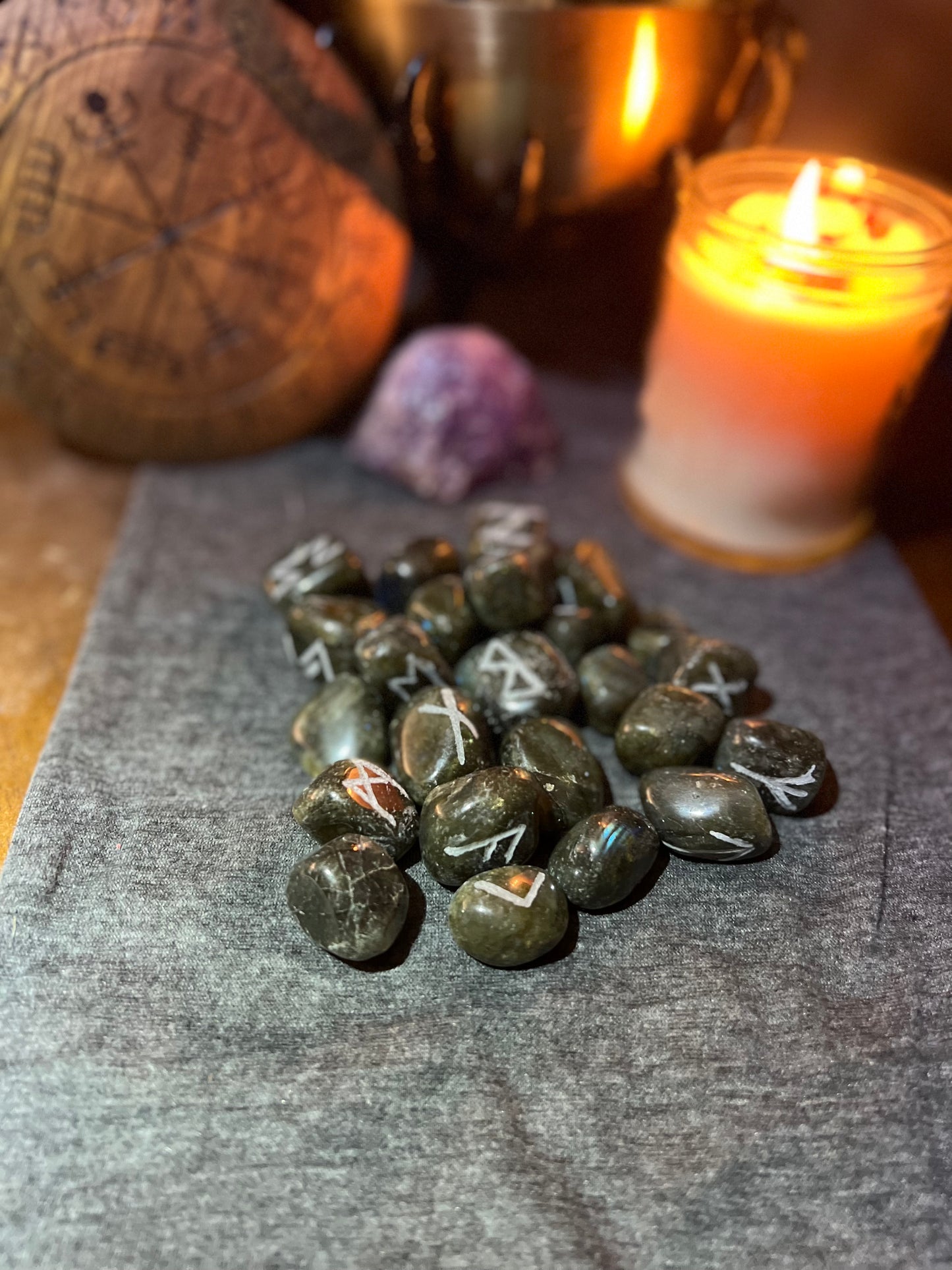 Labradorite Rune Set