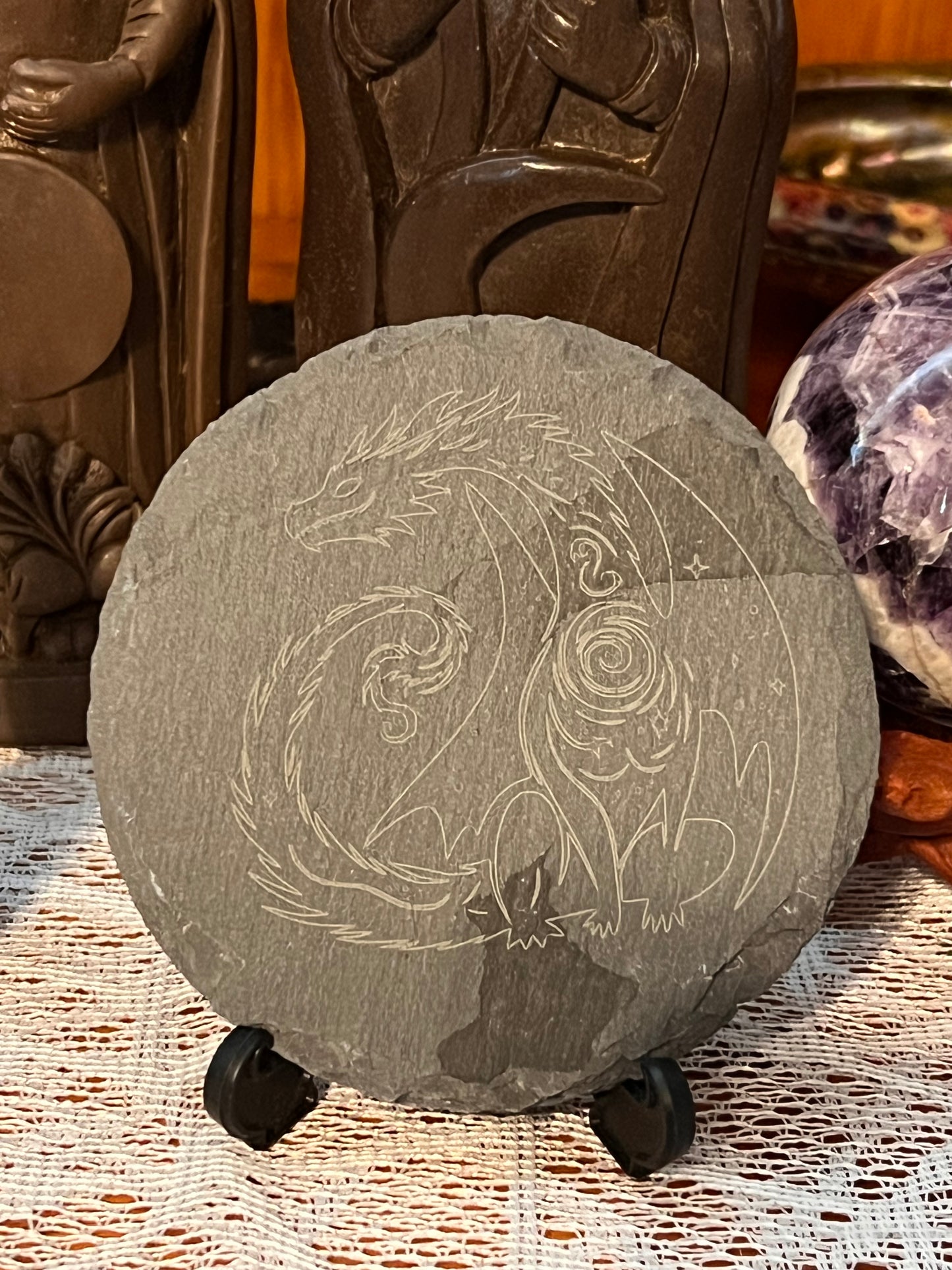 Slate Coaster Set