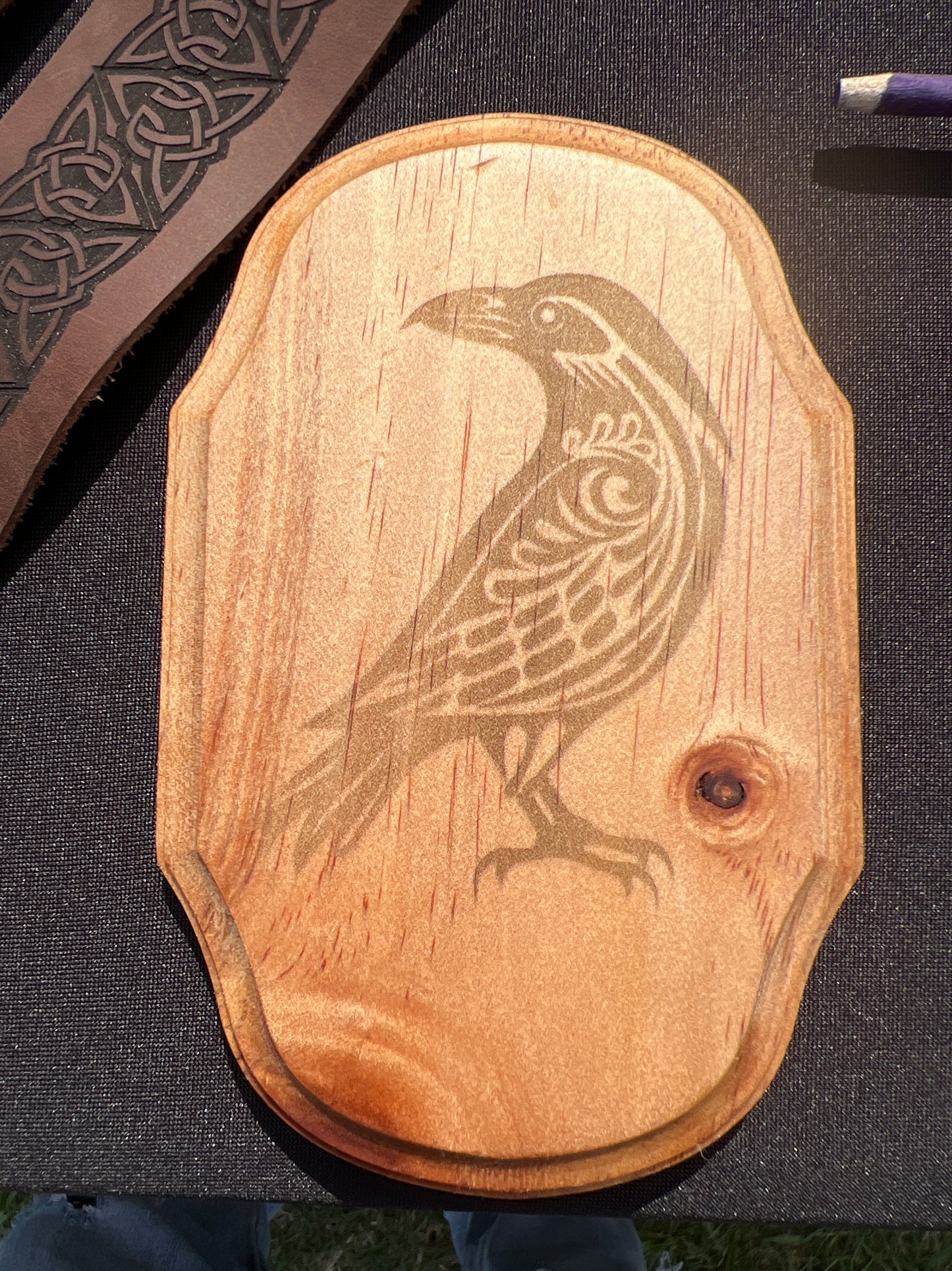 Small Raven Plaque