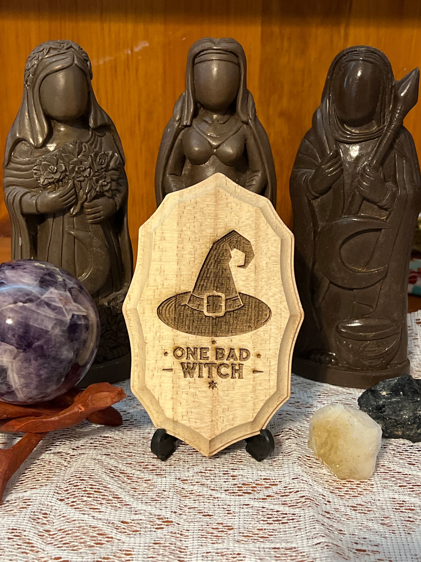 Small One Bad Witch Plaque