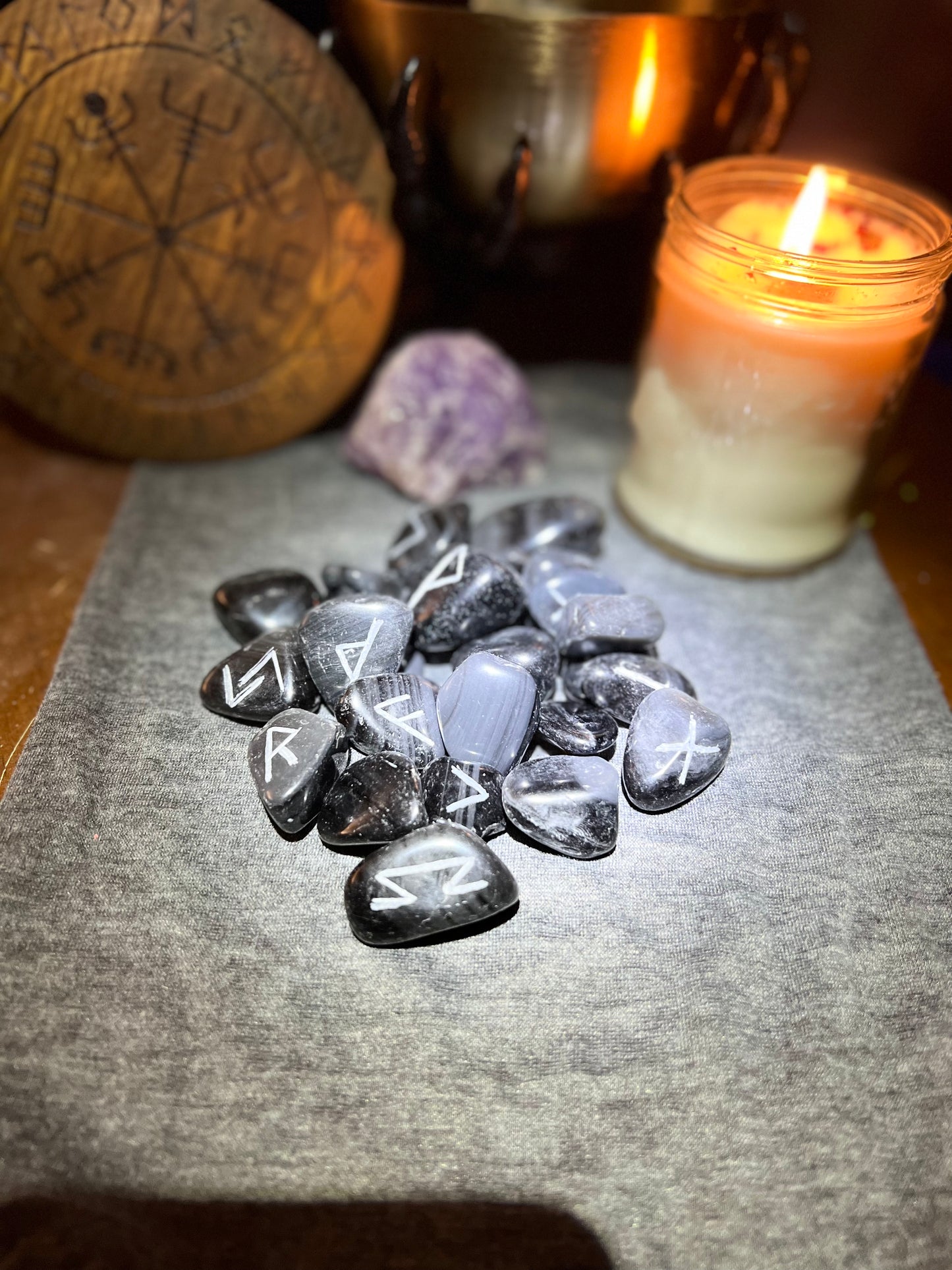 Rainbow Obsidian Rune Set
